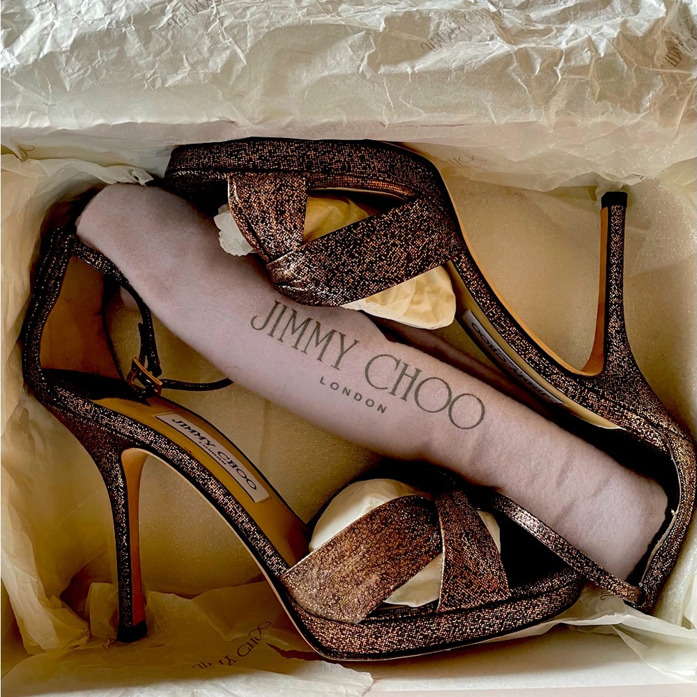 Jimmy Choo stiletto platform sandal